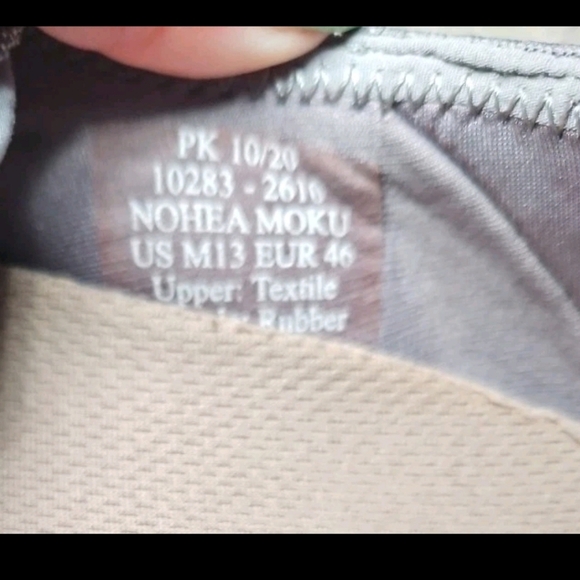 OluKai Men’s Nohea Moku No Tie Boat Shoes In Charcoal / Clay 13 - Picture 12 of 13